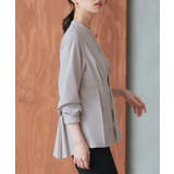 【洗える/ストレッチ】ウエストタックバンドカラーフレアブラウス | RUIRUE BOUTIQUE | 詳細画像11