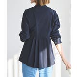 【洗える/ストレッチ】ウエストタックバンドカラーフレアブラウス | RUIRUE BOUTIQUE | 詳細画像2