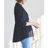 【洗える/ストレッチ】ウエストタックバンドカラーフレアブラウス | RUIRUE BOUTIQUE | 詳細画像5