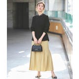【洗える/ストレッチ】ウエストタックバンドカラーフレアブラウス | RUIRUE BOUTIQUE | 詳細画像8