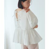 【洗える】前後2wayペプラムリボンブラウス | RUIRUE BOUTIQUE | 詳細画像8 