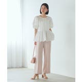【洗える】前後2wayペプラムリボンブラウス | RUIRUE BOUTIQUE | 詳細画像9 