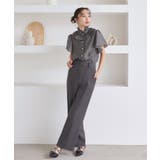 【洗える】選べる素材(シアー無地/ドット)フリルスタンドカラーブラウス | RUIRUE BOUTIQUE | 詳細画像5