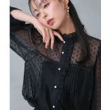 ドットシフォンピンタックブラウス | RUIRUE BOUTIQUE | 詳細画像14