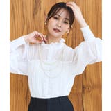 ドットシフォンピンタックブラウス | RUIRUE BOUTIQUE | 詳細画像4