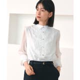 レース切り替えウイングカラーブラウス | RUIRUE BOUTIQUE | 詳細画像2