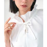 【洗える】パールボタン フリルブラウス | RUIRUE BOUTIQUE | 詳細画像4