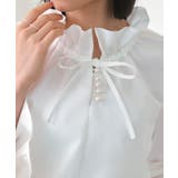 【洗える】パールボタン フリルブラウス | RUIRUE BOUTIQUE | 詳細画像6