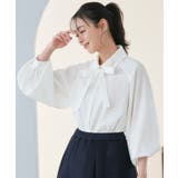 【2way/洗える】ラグランタックスリーブ ボウタイブラウス | RUIRUE BOUTIQUE | 詳細画像2