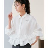 ダブルフリルクロップドドルマンシャツ | RUIRUE BOUTIQUE | 詳細画像4 