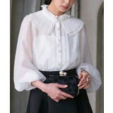 プリーツカラーブラウス | RUIRUE BOUTIQUE | 詳細画像7 