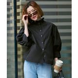 洗える フリルスタンドカラー・オーバーブラウス | RUIRUE BOUTIQUE | 詳細画像17