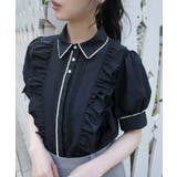 【洗える】ビジューボタン・レイヤーフリル ドレスブラウス | RUIRUE BOUTIQUE | 詳細画像16