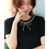 【洗える】ドレスTシャツ(ビジューリボン) | RUIRUE BOUTIQUE | 詳細画像23