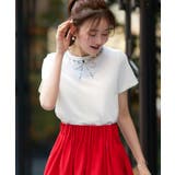 【洗える】ドレスTシャツ(ビジューリボン) | RUIRUE BOUTIQUE | 詳細画像5