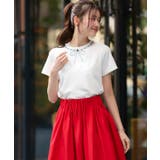 【洗える】ドレスTシャツ(ビジューリボン) | RUIRUE BOUTIQUE | 詳細画像7