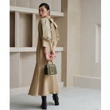 ベージュ(BE) | 構築スリーブマーメイドシルエットロングワンピ | RUIRUE BOUTIQUE