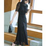 バックリボンフレアーレースワンピース | RUIRUE BOUTIQUE | 詳細画像1
