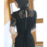 バックリボンフレアーレースワンピース | RUIRUE BOUTIQUE | 詳細画像3