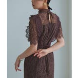 バックリボンフレアーレースワンピース | RUIRUE BOUTIQUE | 詳細画像9