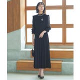 シアースリーブプリーツロングワンピース | RUIRUE BOUTIQUE | 詳細画像1