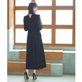 シアースリーブプリーツロングワンピース | RUIRUE BOUTIQUE | 詳細画像2