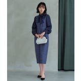 ミックスツイードコンビ・ロングナローワンピースドレス | RUIRUE BOUTIQUE | 詳細画像4