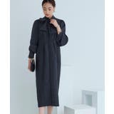 ミックスツイードコンビ・ロングナローワンピースドレス | RUIRUE BOUTIQUE | 詳細画像8