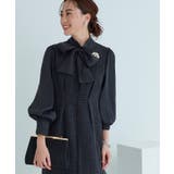 ブラック×ブラック(BL) | ミックスツイードコンビ・ロングナローワンピースドレス | RUIRUE BOUTIQUE