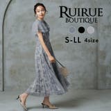 フラワープリントシアーワンピース | RUIRUE BOUTIQUE | 詳細画像1