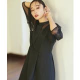 シアーランタンスリーブふくれジャカードドレス | RUIRUE BOUTIQUE | 詳細画像10