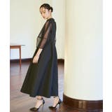 シアーランタンスリーブふくれジャカードドレス | RUIRUE BOUTIQUE | 詳細画像12