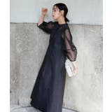 シアーランタンスリーブふくれジャカードドレス | RUIRUE BOUTIQUE | 詳細画像23