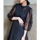 シアーランタンスリーブふくれジャカードドレス | RUIRUE BOUTIQUE | 詳細画像25