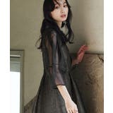 シアーランタンスリーブふくれジャカードドレス | RUIRUE BOUTIQUE | 詳細画像4