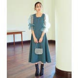 オーガンジースリーブ フレアワンピースドレス | RUIRUE BOUTIQUE | 詳細画像13