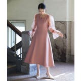 オーガンジースリーブ フレアワンピースドレス | RUIRUE BOUTIQUE | 詳細画像23