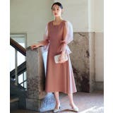 オーガンジースリーブ フレアワンピースドレス | RUIRUE BOUTIQUE | 詳細画像28
