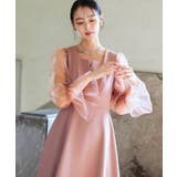 オーガンジースリーブ フレアワンピースドレス | RUIRUE BOUTIQUE | 詳細画像30