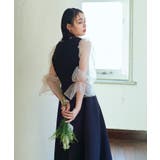 オーガンジースリーブ フレアワンピースドレス | RUIRUE BOUTIQUE | 詳細画像6