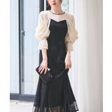レースオフショル・マーメイドフレアワンピースドレス | RUIRUE BOUTIQUE | 詳細画像1