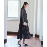 ブラック(BL) | ラメチュールメロウワンピースドレス | RUIRUE BOUTIQUE
