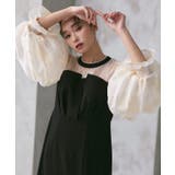 ボリュームスリーブ&ビスチェタイトワンピースドレス | RUIRUE BOUTIQUE | 詳細画像2