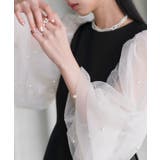 パールシアースリーブ フレアワンピースドレス | RUIRUE BOUTIQUE | 詳細画像2 