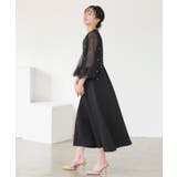 パールシアースリーブ フレアワンピースドレス | RUIRUE BOUTIQUE | 詳細画像7 