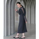 チュールフリルタイトワンピースドレス | RUIRUE BOUTIQUE | 詳細画像8