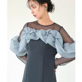 ボリュームラッフルフレアワンピースドレス | RUIRUE BOUTIQUE | 詳細画像15