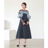 ボリュームラッフルフレアワンピースドレス | RUIRUE BOUTIQUE | 詳細画像16