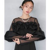 ボリュームラッフルフレアワンピースドレス | RUIRUE BOUTIQUE | 詳細画像18
