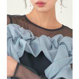 ボリュームラッフルフレアワンピースドレス | RUIRUE BOUTIQUE | 詳細画像27